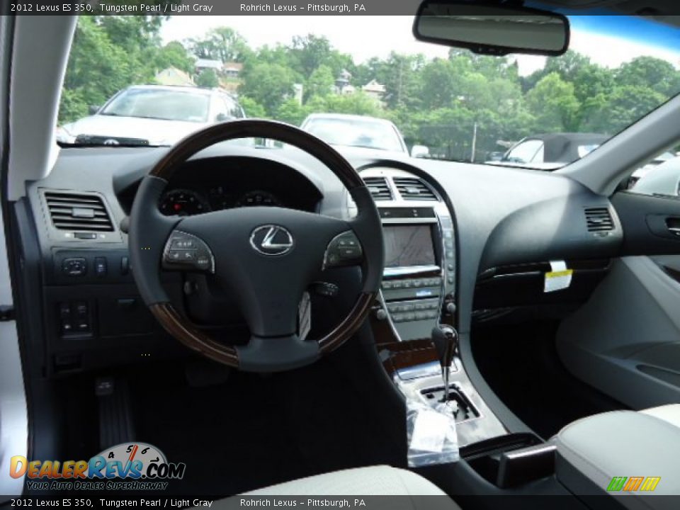 2012 Lexus ES 350 Tungsten Pearl / Light Gray Photo #12
