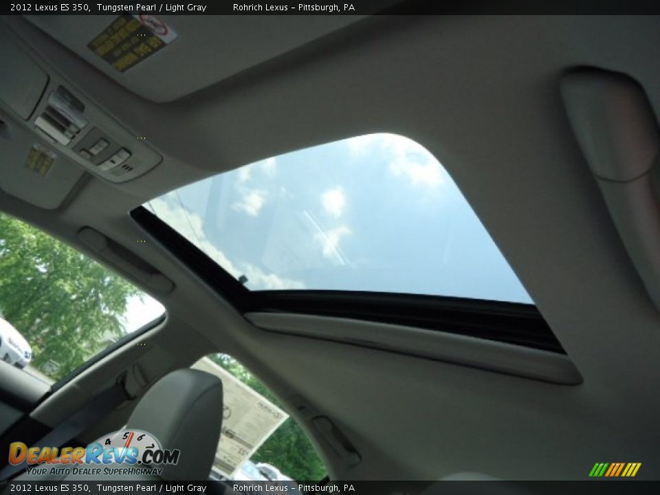 2012 Lexus ES 350 Tungsten Pearl / Light Gray Photo #16