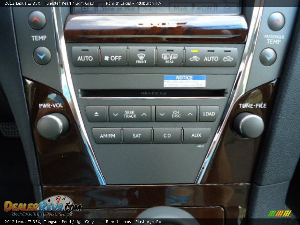 2012 Lexus ES 350 Tungsten Pearl / Light Gray Photo #19