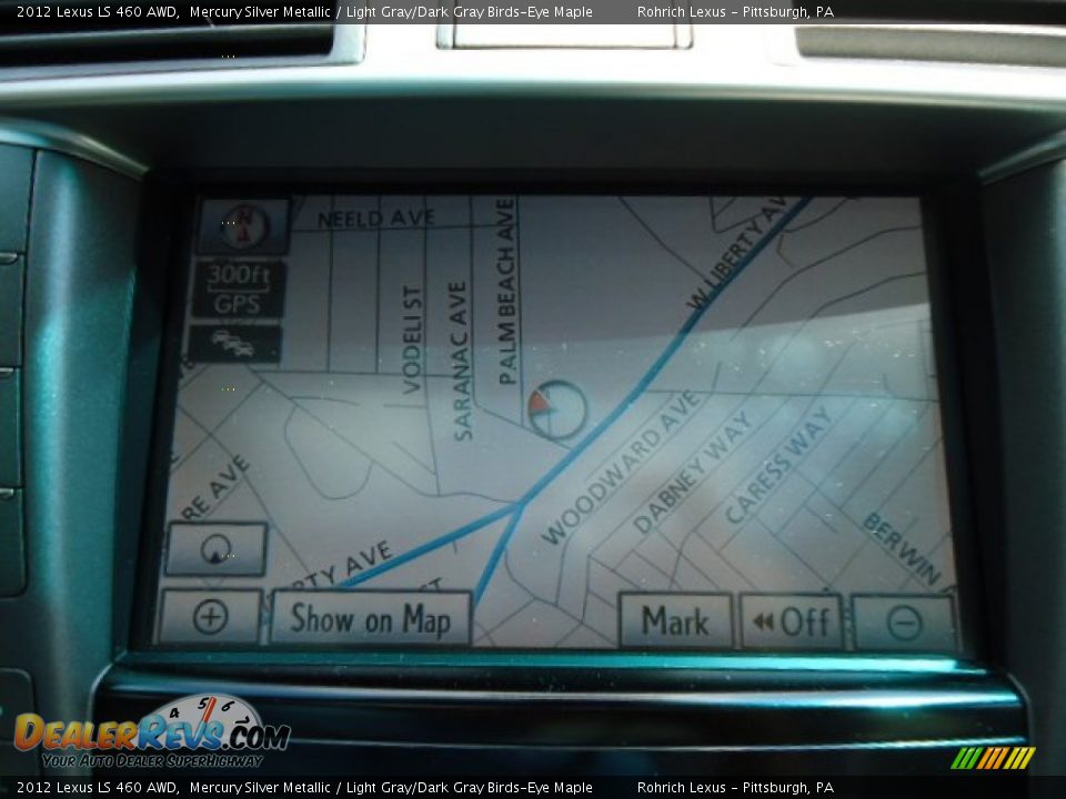 2012 Lexus LS 460 AWD Mercury Silver Metallic / Light Gray/Dark Gray Birds-Eye Maple Photo #17