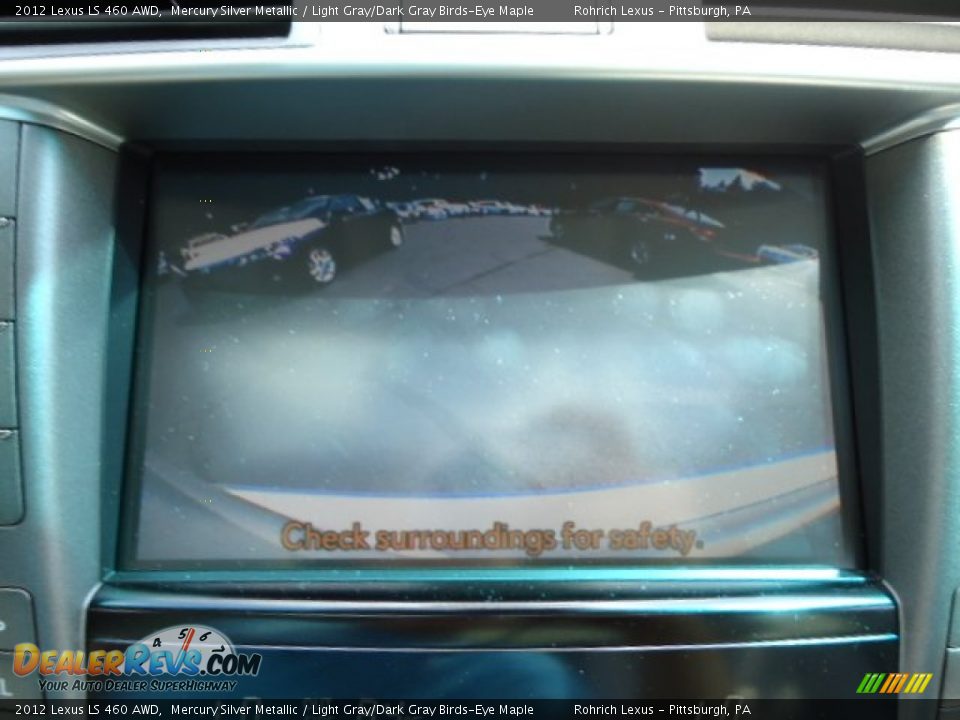 2012 Lexus LS 460 AWD Mercury Silver Metallic / Light Gray/Dark Gray Birds-Eye Maple Photo #18