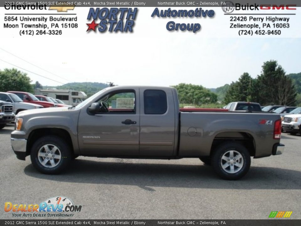 2012 GMC Sierra 1500 SLE Extended Cab 4x4 Mocha Steel Metallic / Ebony Photo #1