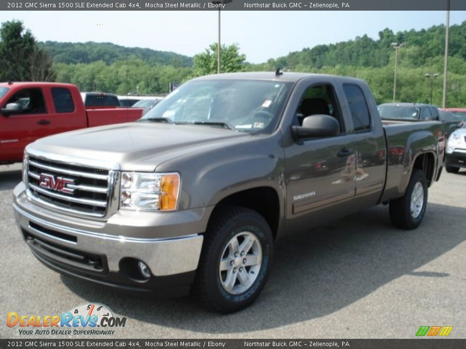 2012 GMC Sierra 1500 SLE Extended Cab 4x4 Mocha Steel Metallic / Ebony Photo #2