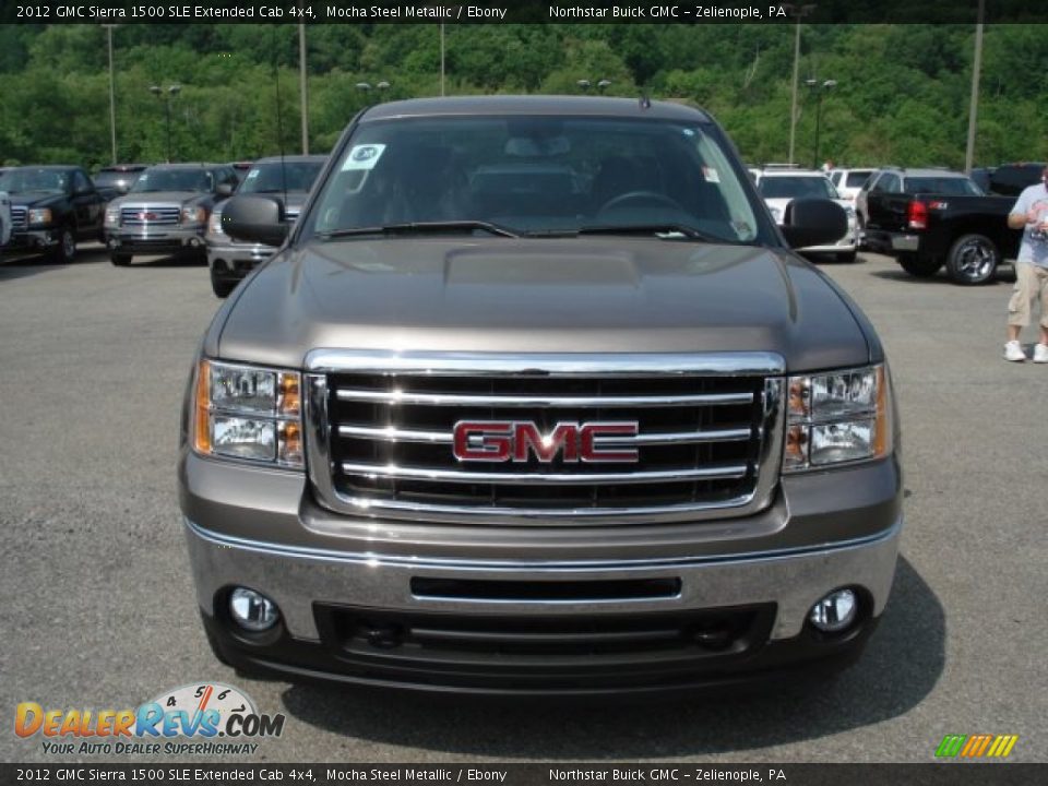 2012 GMC Sierra 1500 SLE Extended Cab 4x4 Mocha Steel Metallic / Ebony Photo #3