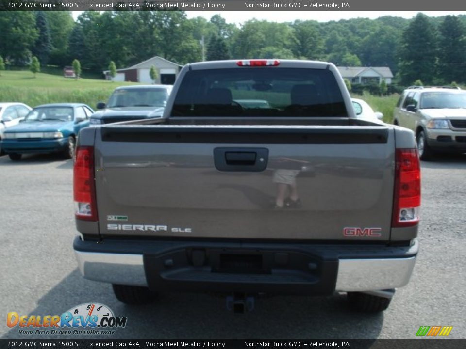 2012 GMC Sierra 1500 SLE Extended Cab 4x4 Mocha Steel Metallic / Ebony Photo #7