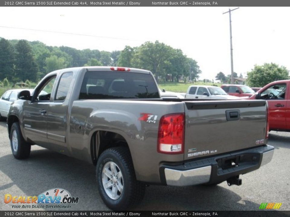 2012 GMC Sierra 1500 SLE Extended Cab 4x4 Mocha Steel Metallic / Ebony Photo #8