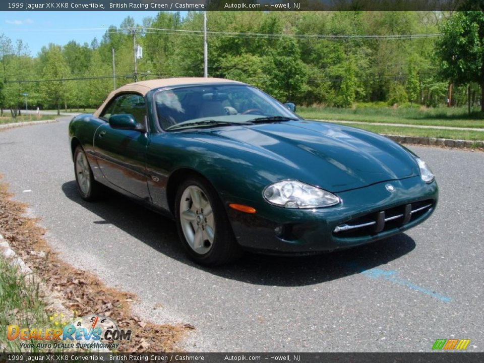 1999 Jaguar XK XK8 Convertible British Racing Green / Cashmere Photo #3