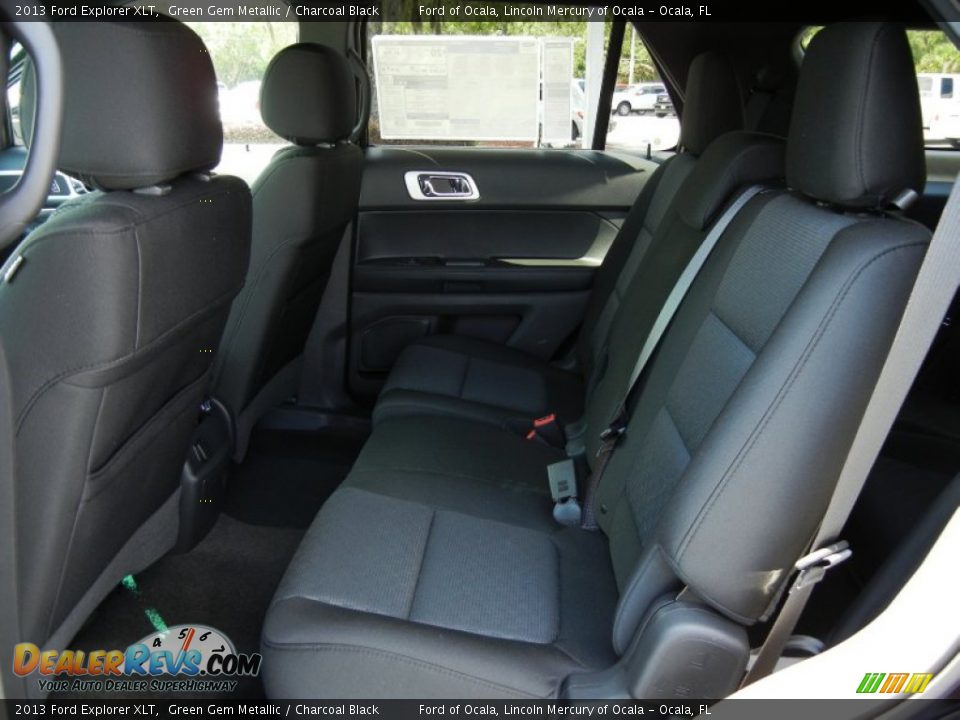 2013 Ford Explorer XLT Green Gem Metallic / Charcoal Black Photo #6