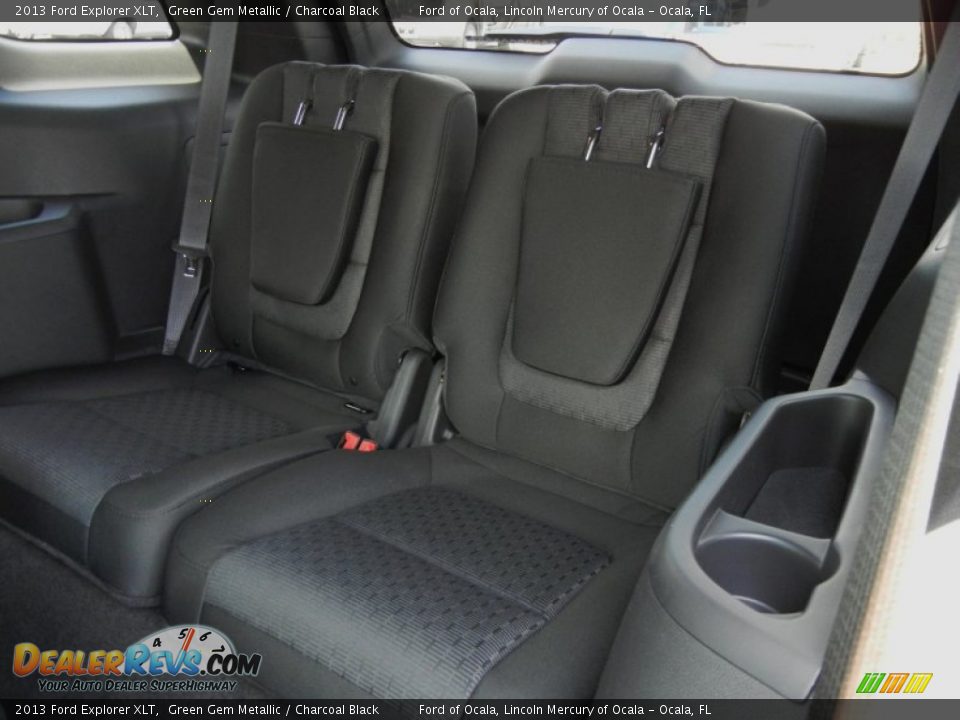 2013 Ford Explorer XLT Green Gem Metallic / Charcoal Black Photo #7