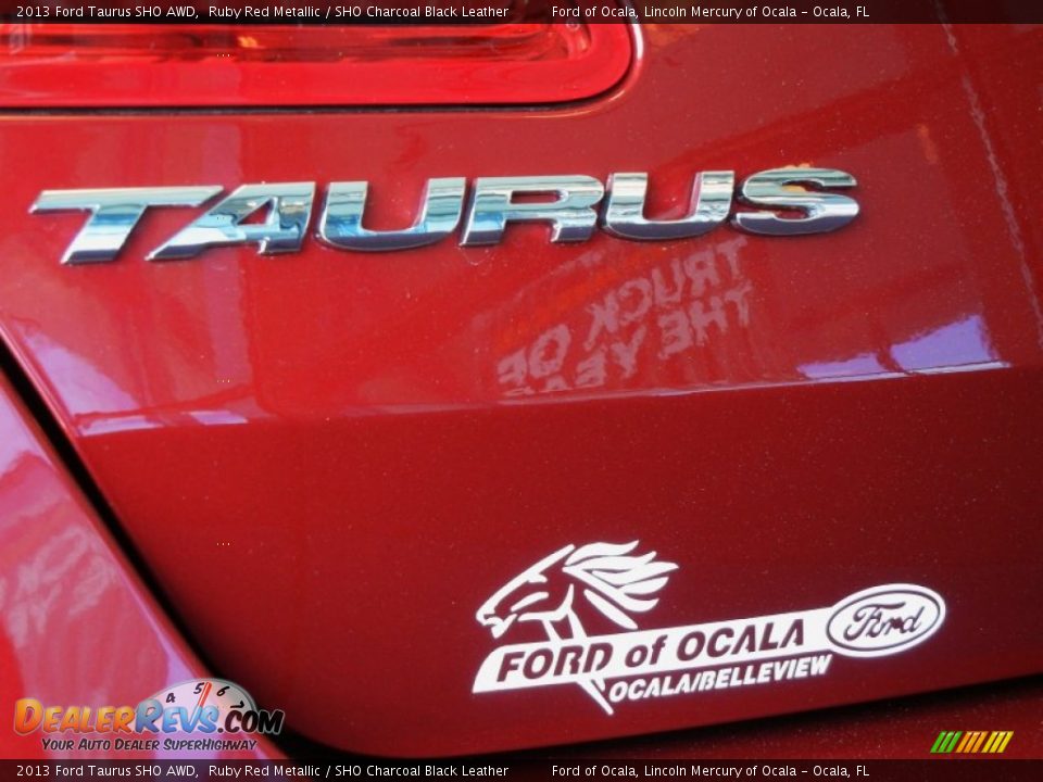 2013 Ford Taurus SHO AWD Ruby Red Metallic / SHO Charcoal Black Leather Photo #5