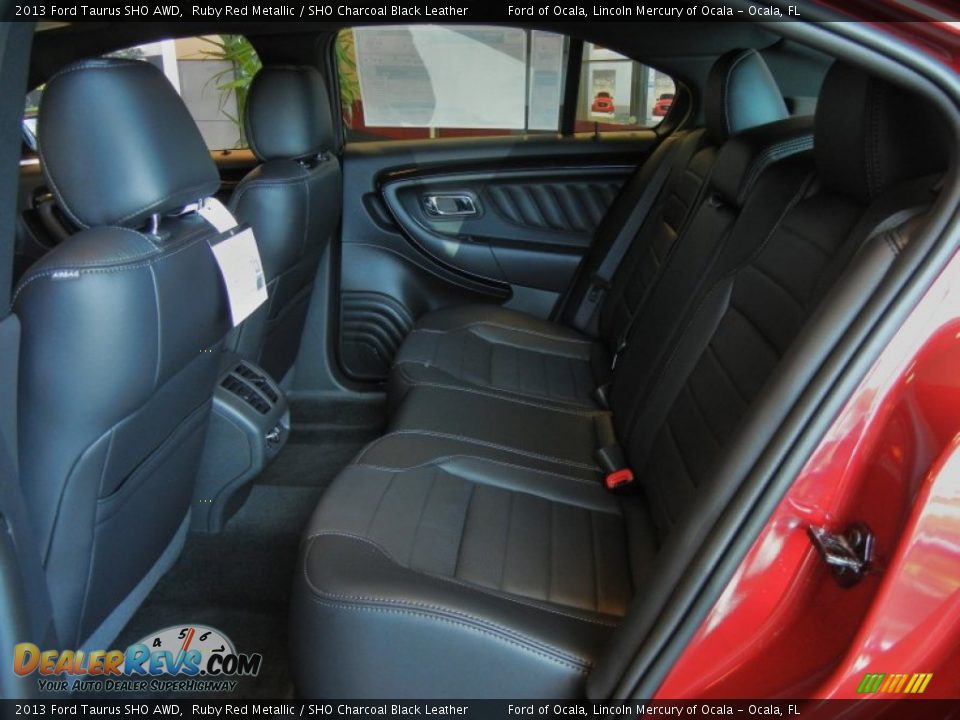2013 Ford Taurus SHO AWD Ruby Red Metallic / SHO Charcoal Black Leather Photo #9