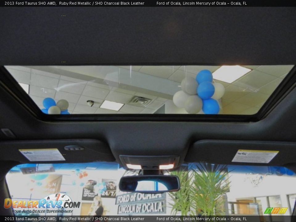 2013 Ford Taurus SHO AWD Ruby Red Metallic / SHO Charcoal Black Leather Photo #10
