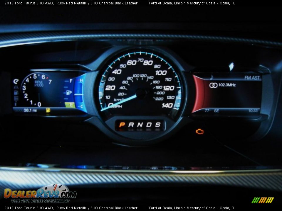 2013 Ford Taurus SHO AWD Gauges Photo #12
