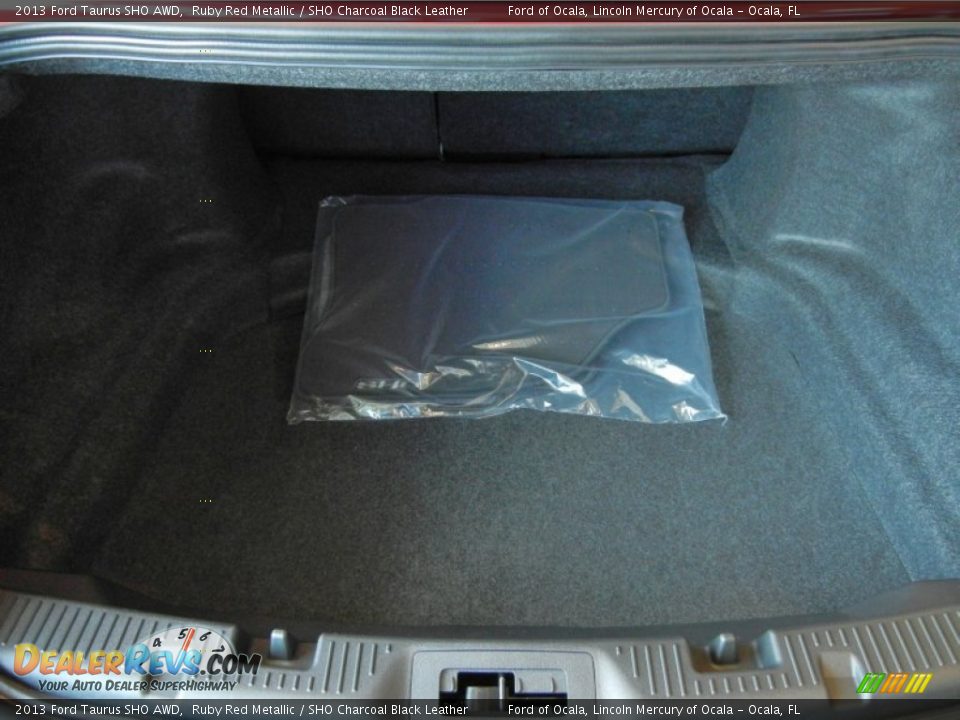 2013 Ford Taurus SHO AWD Ruby Red Metallic / SHO Charcoal Black Leather Photo #14