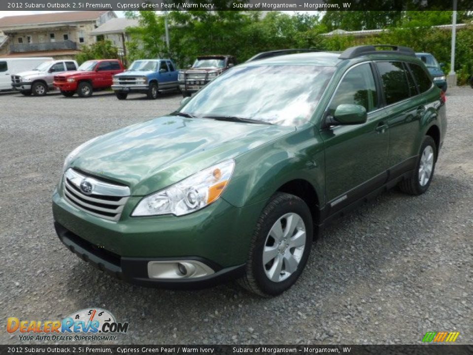 2012 Subaru Outback 2.5i Premium Cypress Green Pearl / Warm Ivory Photo #3