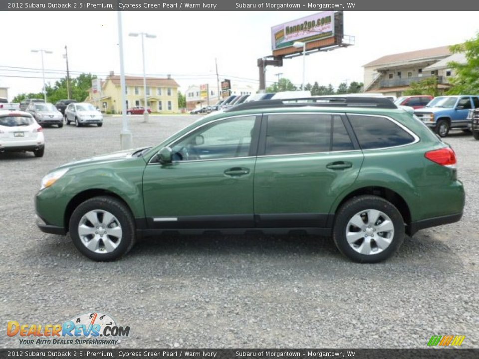 2012 Subaru Outback 2.5i Premium Cypress Green Pearl / Warm Ivory Photo #4