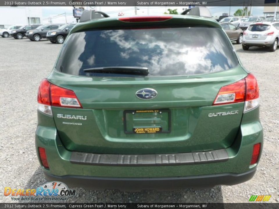 2012 Subaru Outback 2.5i Premium Cypress Green Pearl / Warm Ivory Photo #6