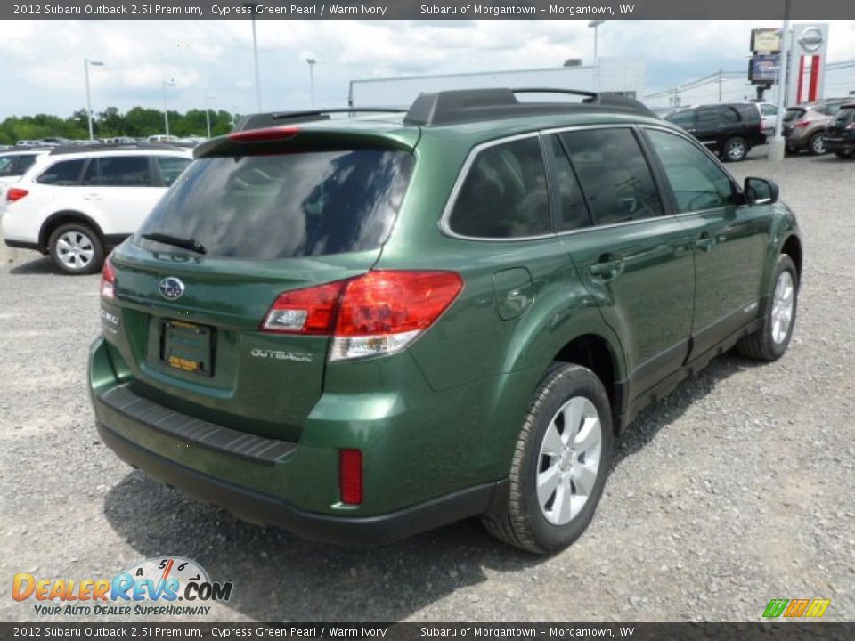 2012 Subaru Outback 2.5i Premium Cypress Green Pearl / Warm Ivory Photo #7