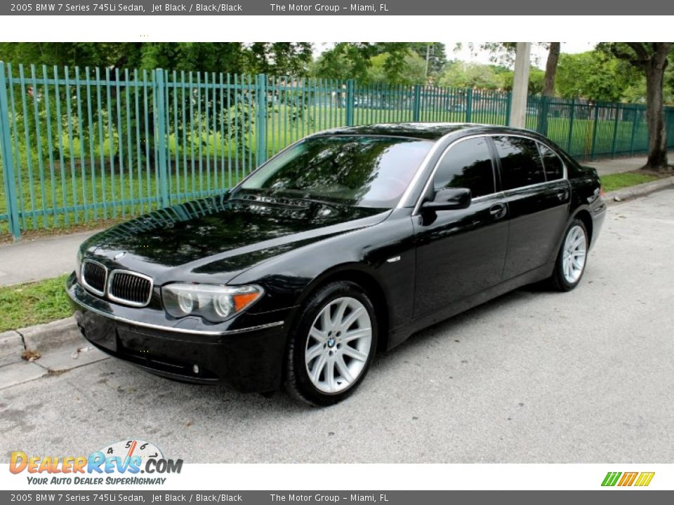 2005 BMW 7 Series 745Li Sedan Jet Black / Black/Black Photo #1