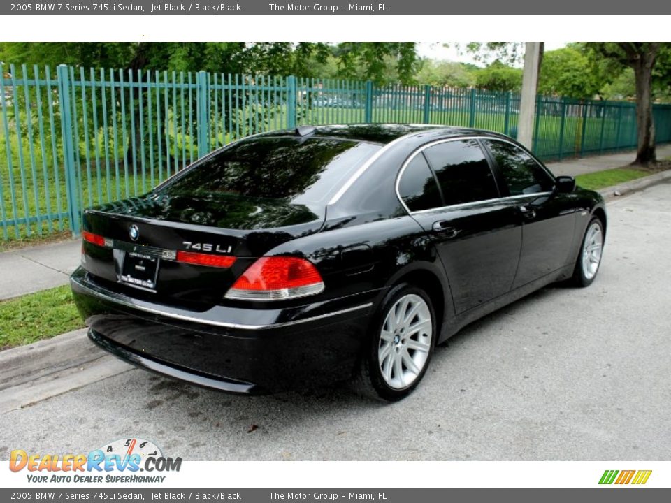 2005 BMW 7 Series 745Li Sedan Jet Black / Black/Black Photo #8