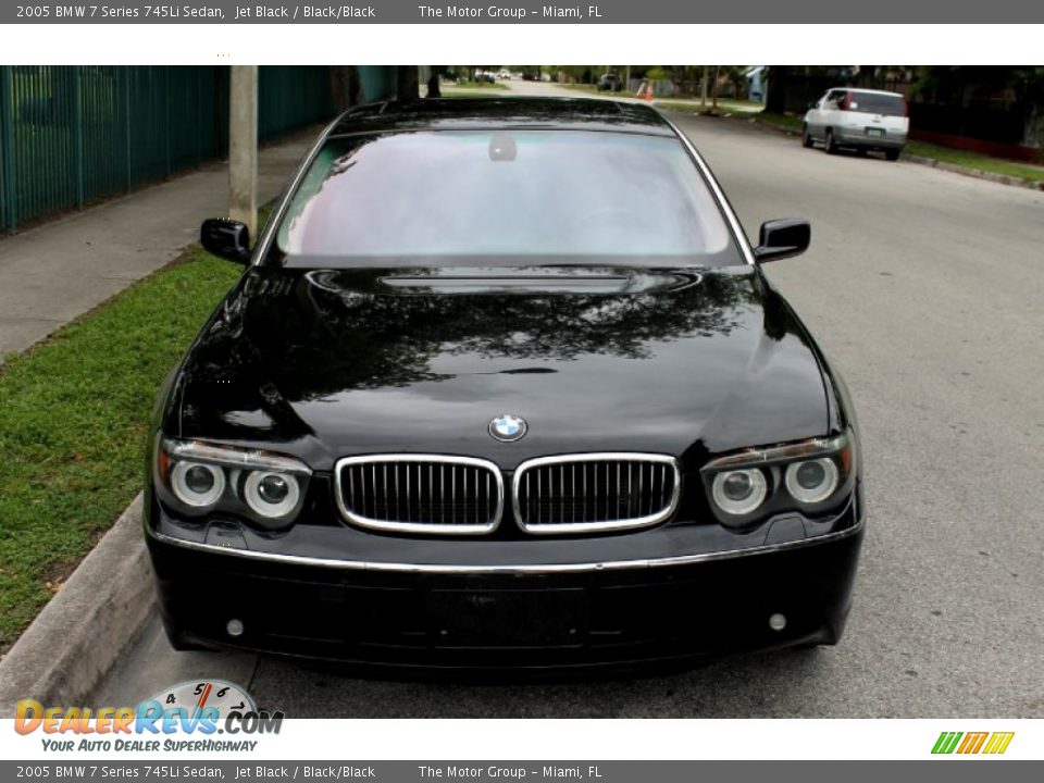 2005 BMW 7 Series 745Li Sedan Jet Black / Black/Black Photo #9