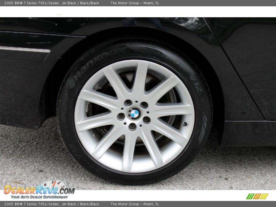 2005 BMW 7 Series 745Li Sedan Jet Black / Black/Black Photo #19