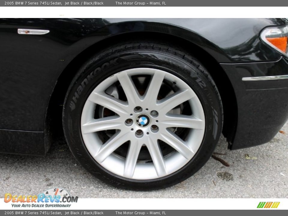 2005 BMW 7 Series 745Li Sedan Jet Black / Black/Black Photo #20