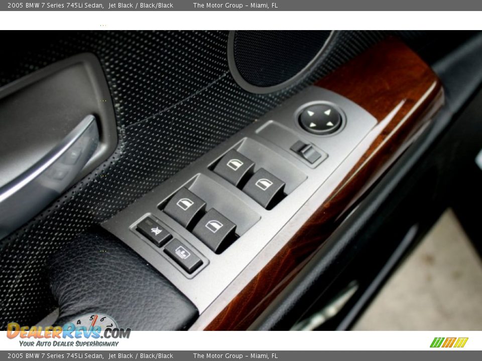 2005 BMW 7 Series 745Li Sedan Jet Black / Black/Black Photo #23