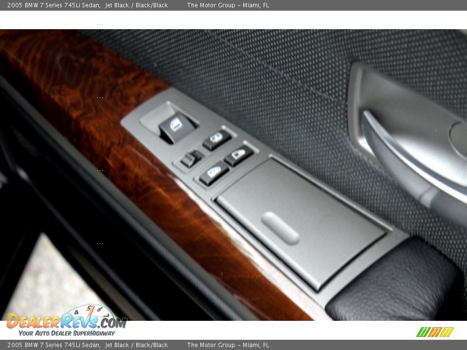 2005 BMW 7 Series 745Li Sedan Jet Black / Black/Black Photo #24