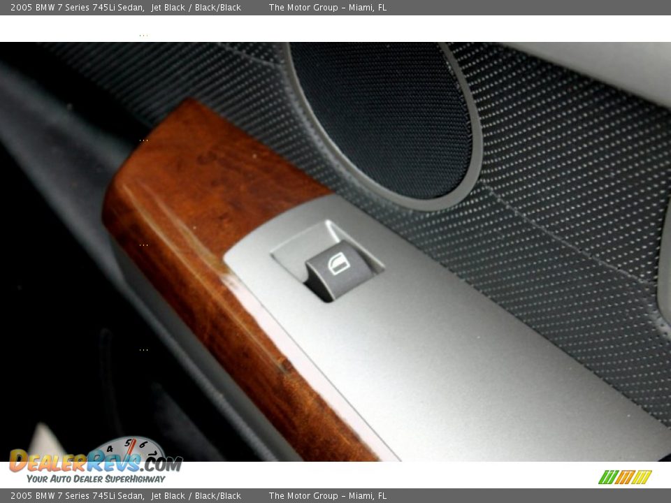 2005 BMW 7 Series 745Li Sedan Jet Black / Black/Black Photo #27