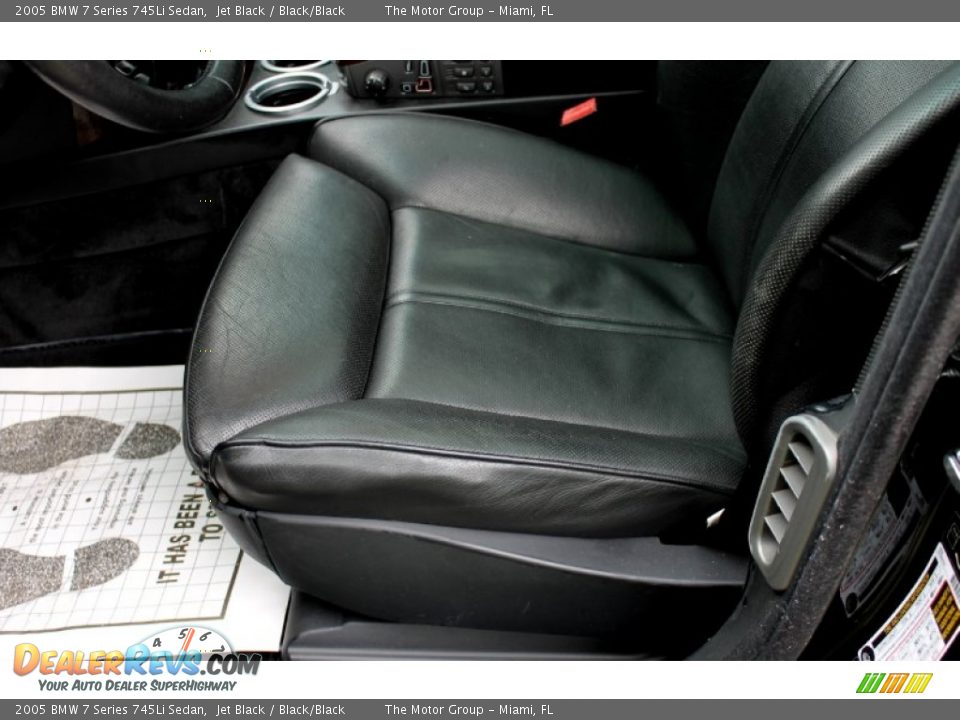 2005 BMW 7 Series 745Li Sedan Jet Black / Black/Black Photo #33