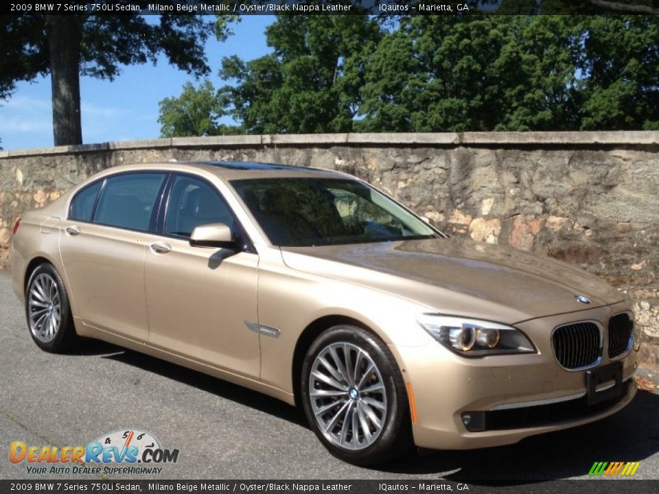 Front 3/4 View of 2009 BMW 7 Series 750Li Sedan Photo #1