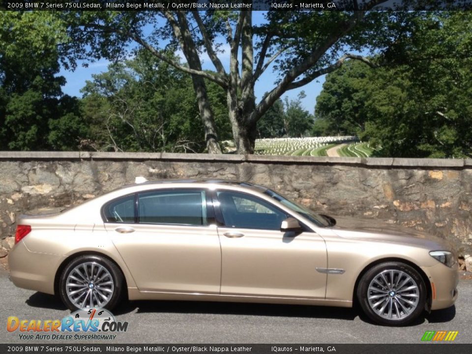 Milano Beige Metallic 2009 BMW 7 Series 750Li Sedan Photo #2