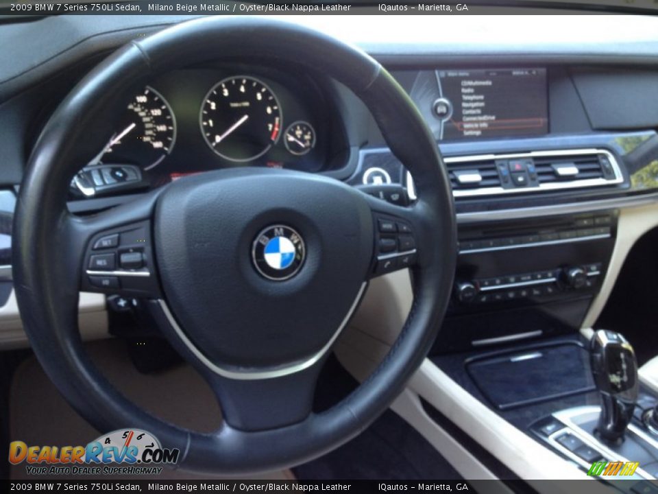 2009 BMW 7 Series 750Li Sedan Steering Wheel Photo #10