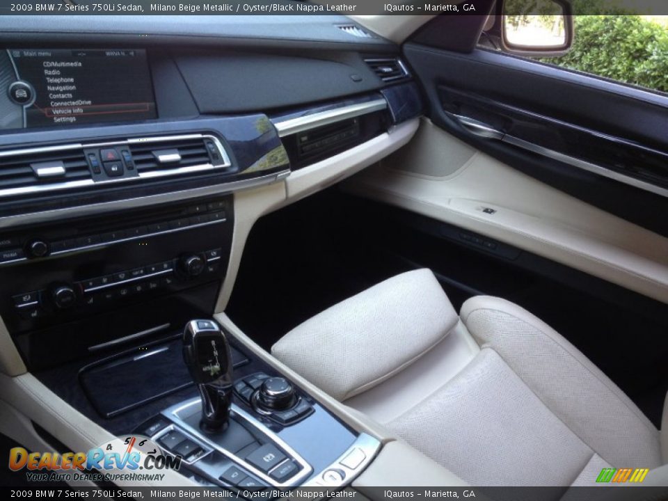 2009 BMW 7 Series 750Li Sedan Milano Beige Metallic / Oyster/Black Nappa Leather Photo #28