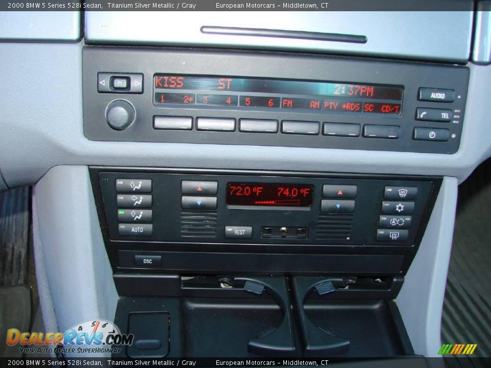 2000 BMW 5 Series 528i Sedan Titanium Silver Metallic / Gray Photo #15