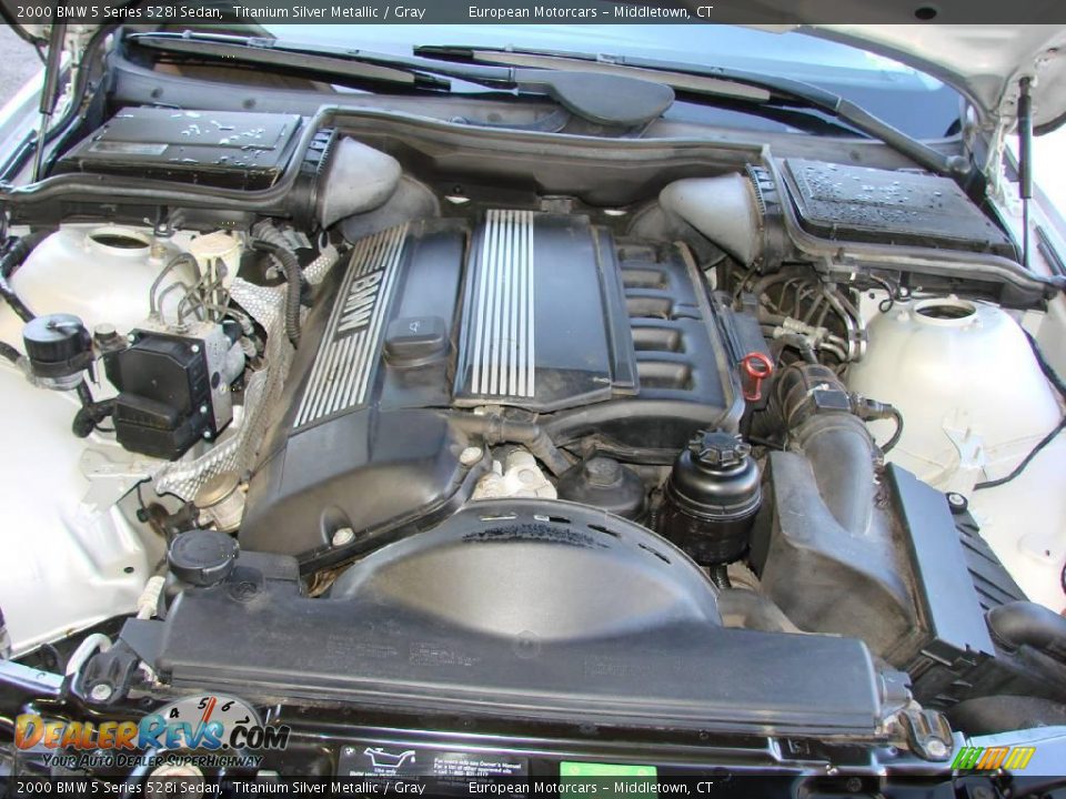 2000 BMW 5 Series 528i Sedan Titanium Silver Metallic / Gray Photo #20