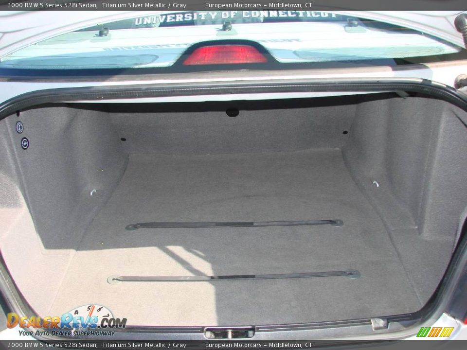2000 BMW 5 Series 528i Sedan Titanium Silver Metallic / Gray Photo #21