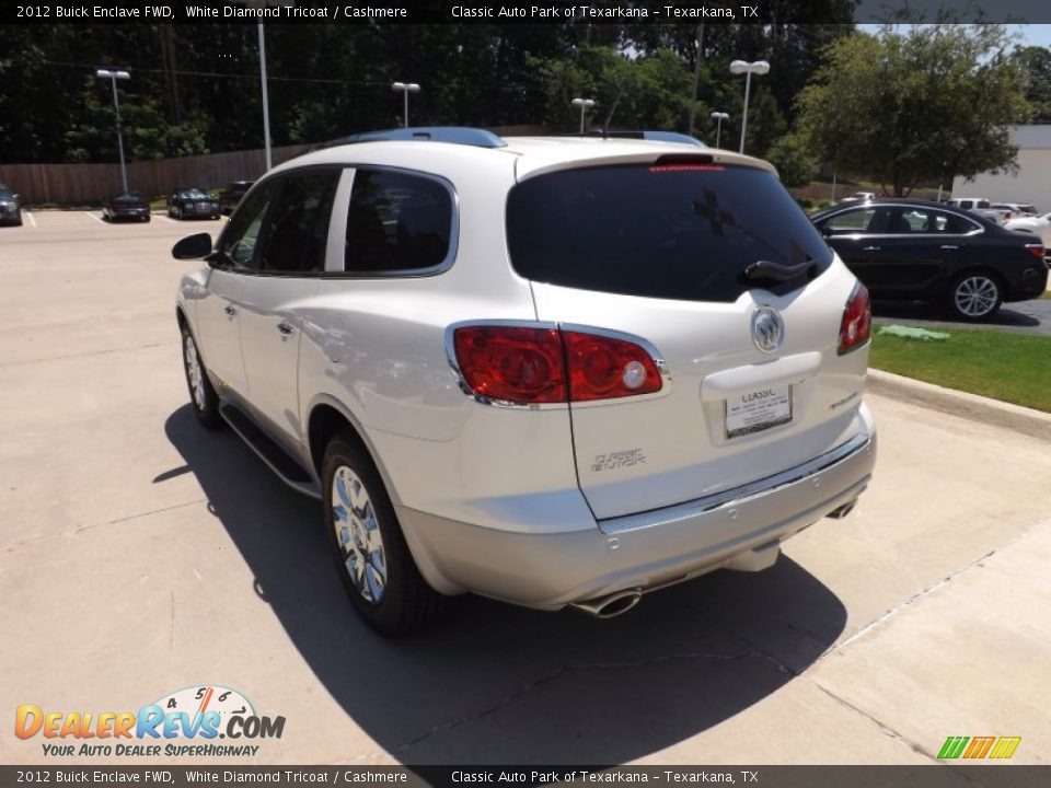 2012 Buick Enclave FWD White Diamond Tricoat / Cashmere Photo #3