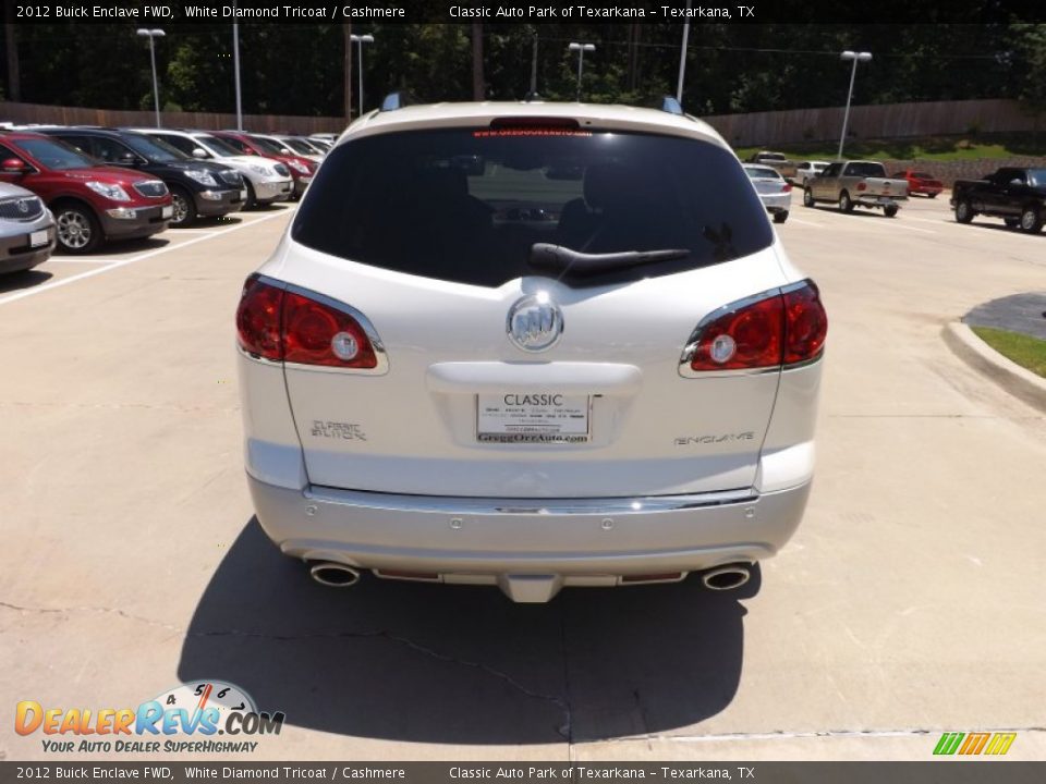 2012 Buick Enclave FWD White Diamond Tricoat / Cashmere Photo #4