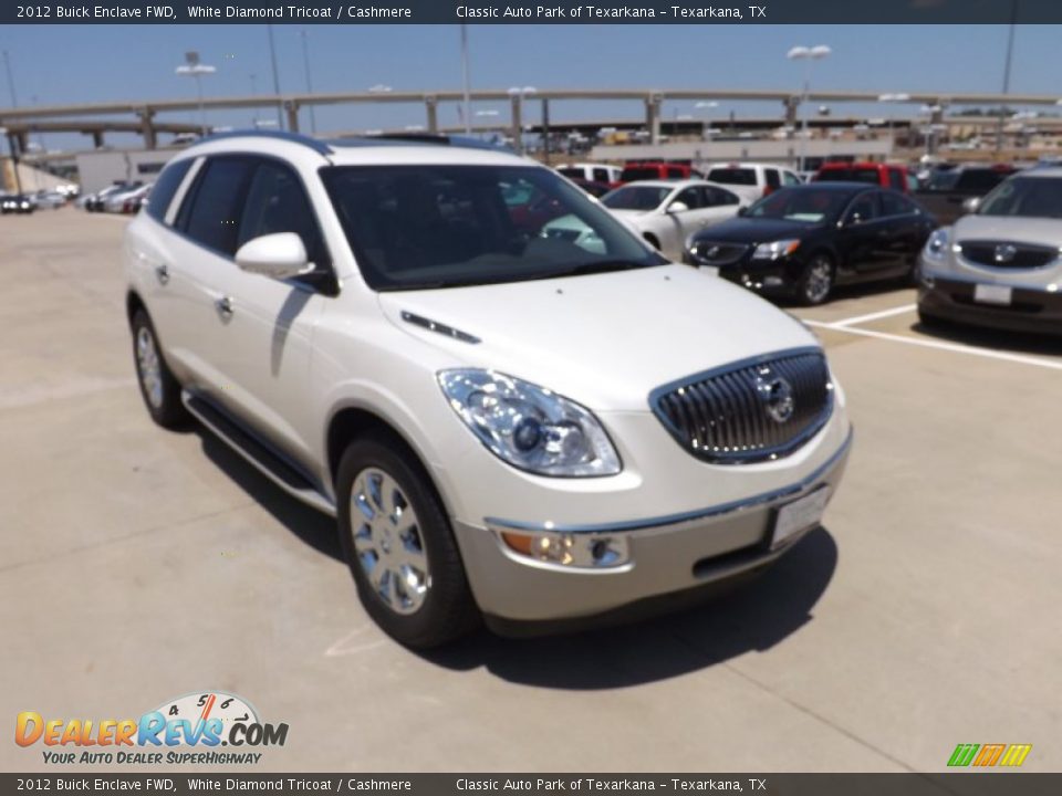 2012 Buick Enclave FWD White Diamond Tricoat / Cashmere Photo #7
