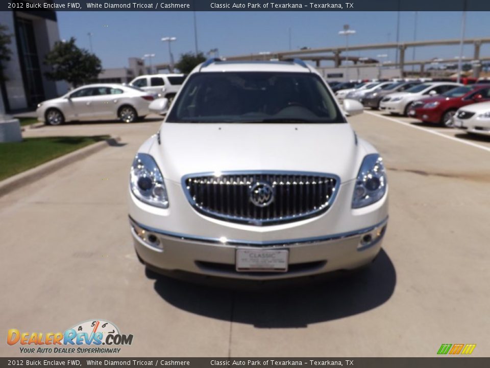 2012 Buick Enclave FWD White Diamond Tricoat / Cashmere Photo #8