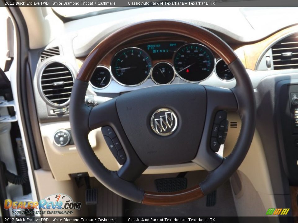 2012 Buick Enclave FWD White Diamond Tricoat / Cashmere Photo #10
