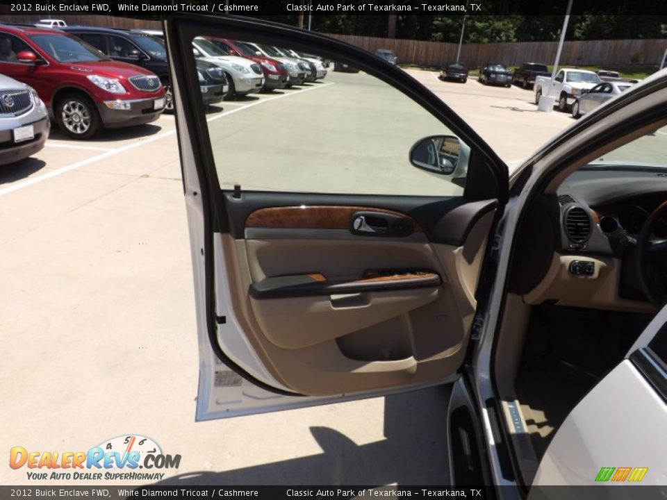 2012 Buick Enclave FWD White Diamond Tricoat / Cashmere Photo #18