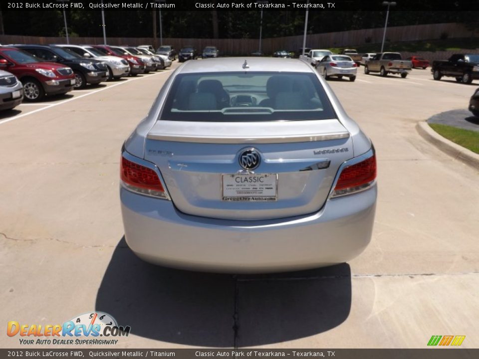 2012 Buick LaCrosse FWD Quicksilver Metallic / Titanium Photo #4