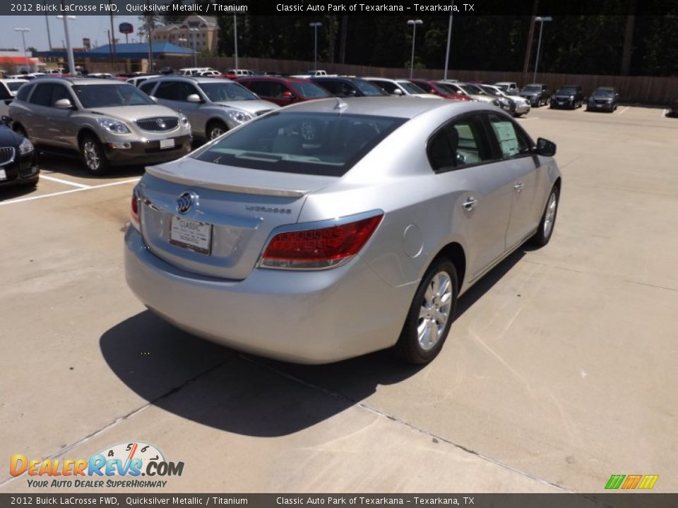 2012 Buick LaCrosse FWD Quicksilver Metallic / Titanium Photo #5