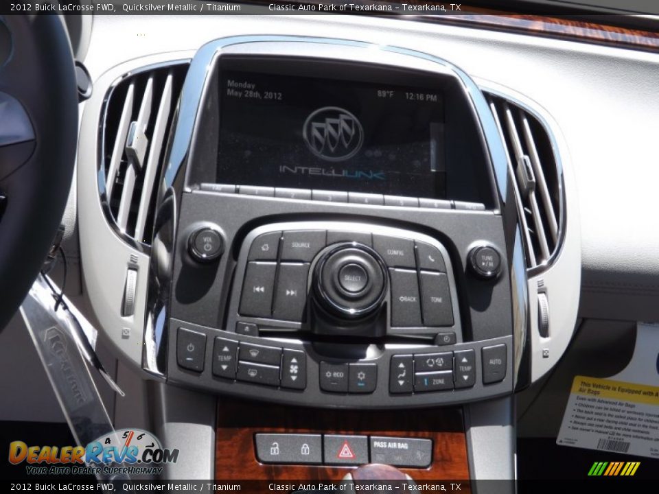 2012 Buick LaCrosse FWD Quicksilver Metallic / Titanium Photo #9