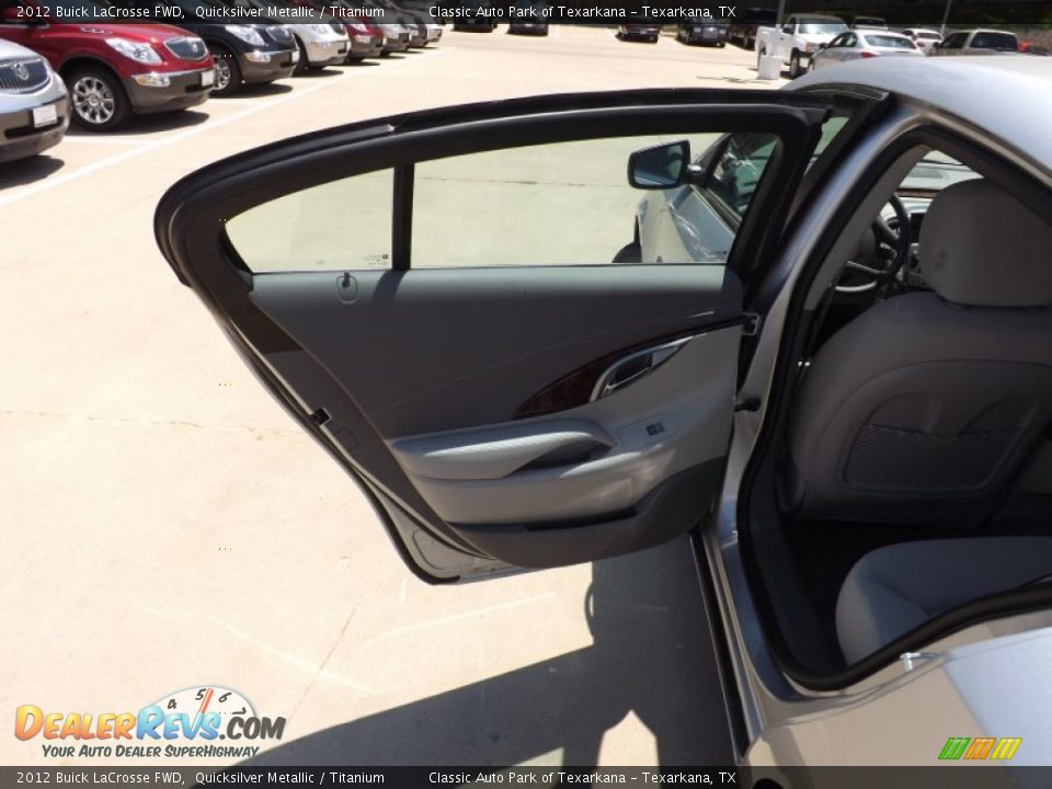 2012 Buick LaCrosse FWD Quicksilver Metallic / Titanium Photo #17