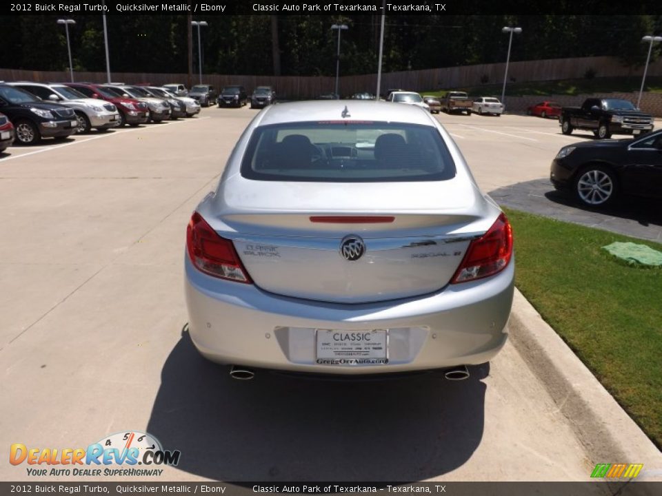 2012 Buick Regal Turbo Quicksilver Metallic / Ebony Photo #4