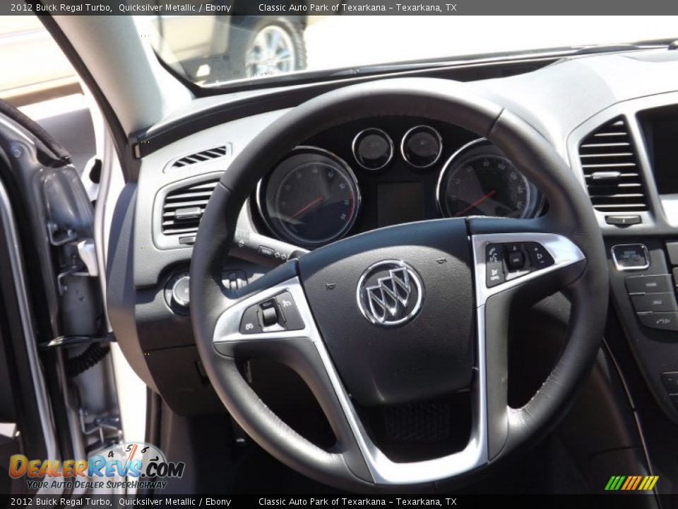 2012 Buick Regal Turbo Quicksilver Metallic / Ebony Photo #10
